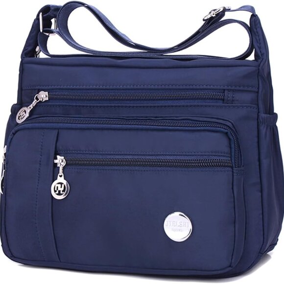 Women Crossbody Purse Nylon Multi Pocket Waterproof Shoulder Handbag - Picture 1 of 7